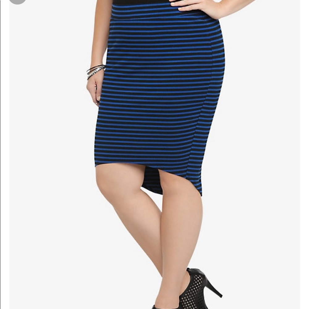 Striped Pencil Skirt